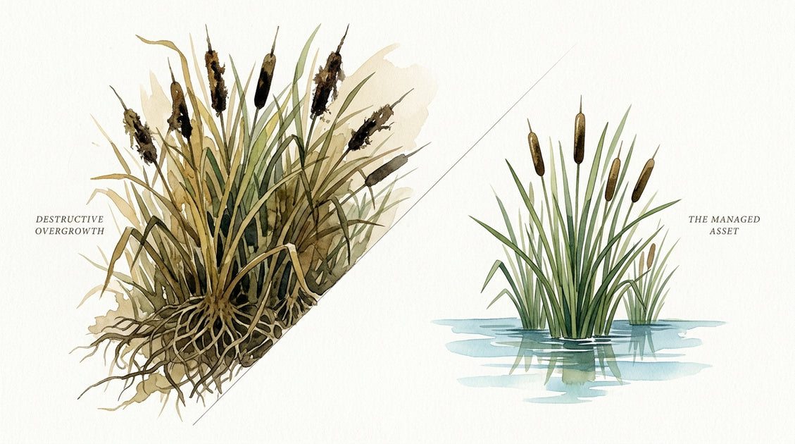 Cattail Control: When They Move from Decorative to Destructive | Pond ...