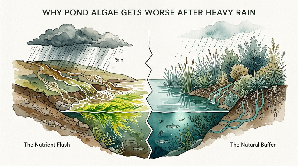 Why Pond Algae Gets Worse After Heavy Rain | Pond Algae Solutions