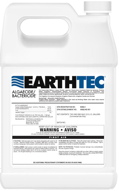 EarthTec Algaecide - 1 Gallon Bottles / 4 per Case